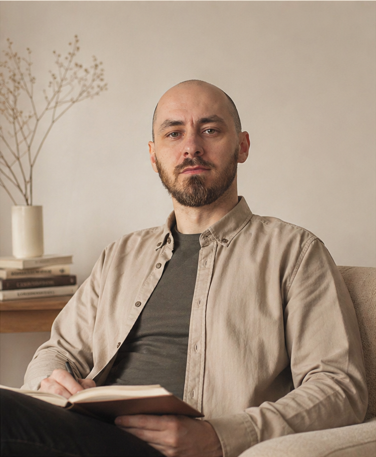 Портрет Евгения Китова, психолога и консультанта по химической зависимости